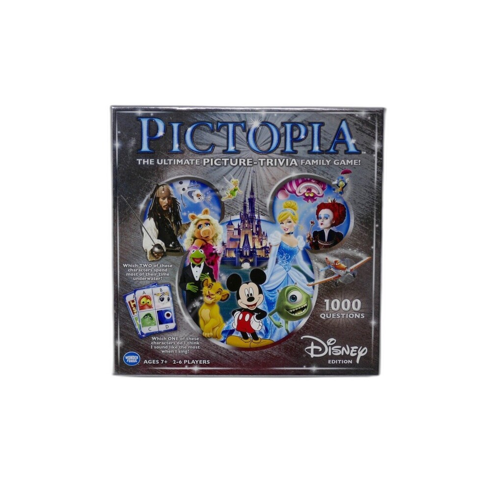 Wonder Forge Pictopia Family Trivia Game: Disney Edition 100% COMPLETE